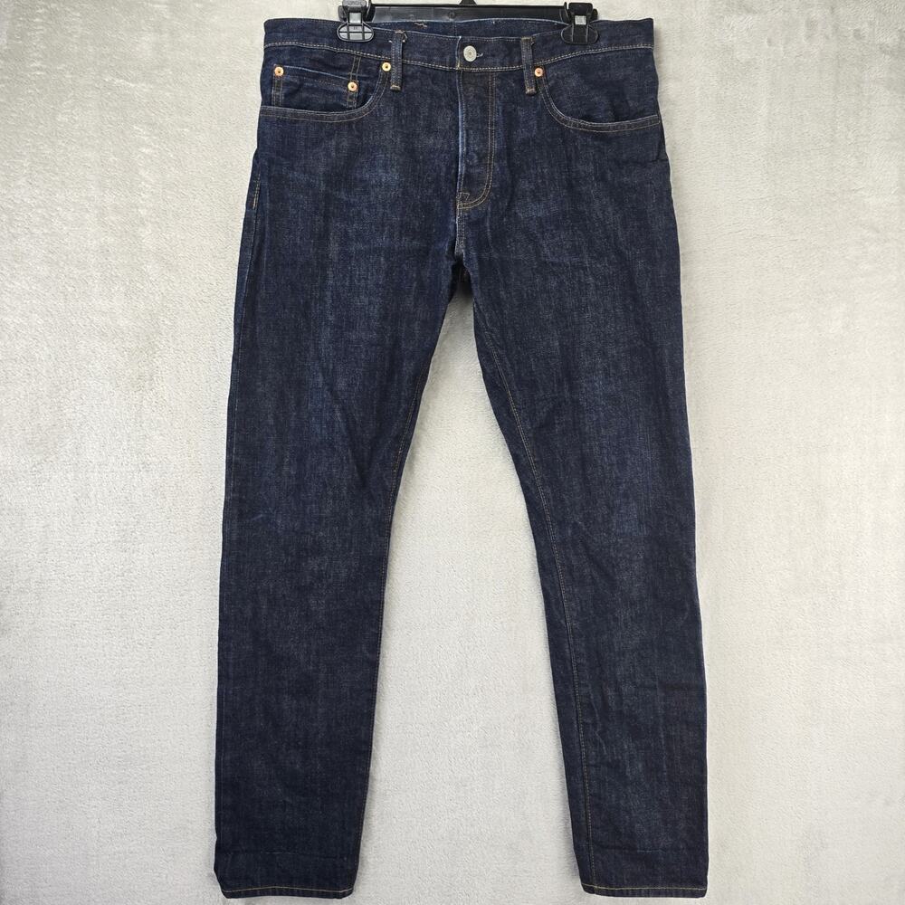 Gap Skinny Kaihara Japanese Selvedge Jeans Mens 36x32 (Fits 35x31) Indigo Blue